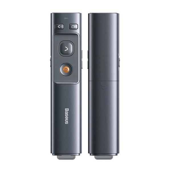 Τηλεχειριστήριο Baseus Orange Dot με Δείκτη Laser & Πλήκτρα για Παρουσιάσεις Γκρι