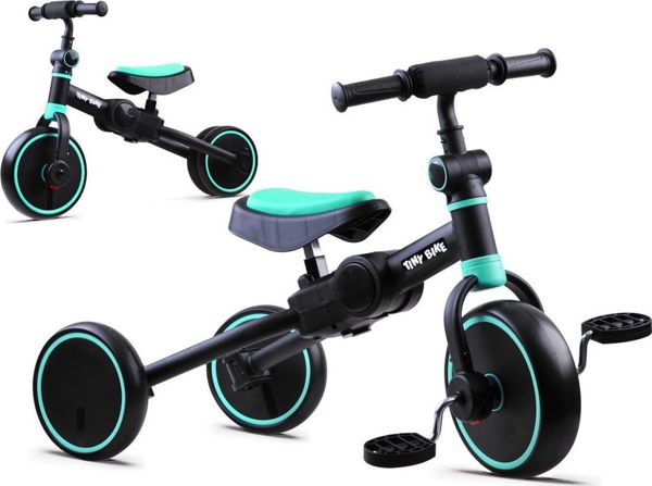 Tiny Bike Ποδήλατο 3 σε 1 τρίκυκλο, ποδήλατο ισορροπίας, ποδήλατο εκμάθησης - μπλε (SP0663)