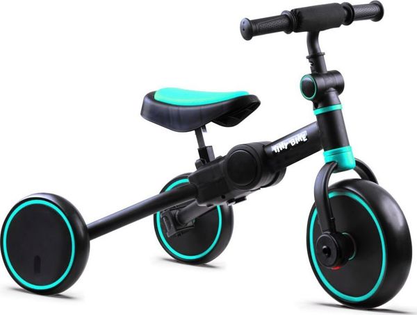 Tiny Bike Ποδήλατο 3 σε 1 τρίκυκλο, ποδήλατο ισορροπίας, ποδήλατο εκμάθησης - μπλε (SP0663)