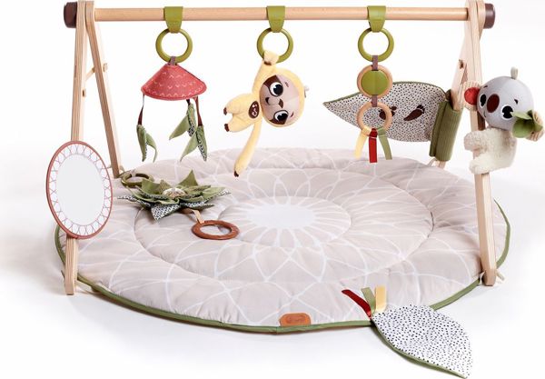 Tiny Love Χαλάκι Δραστηριοτήτων Boho Chic με Ξύλινη Βάση, Βρεφικό Γυμναστήριο Μωρού