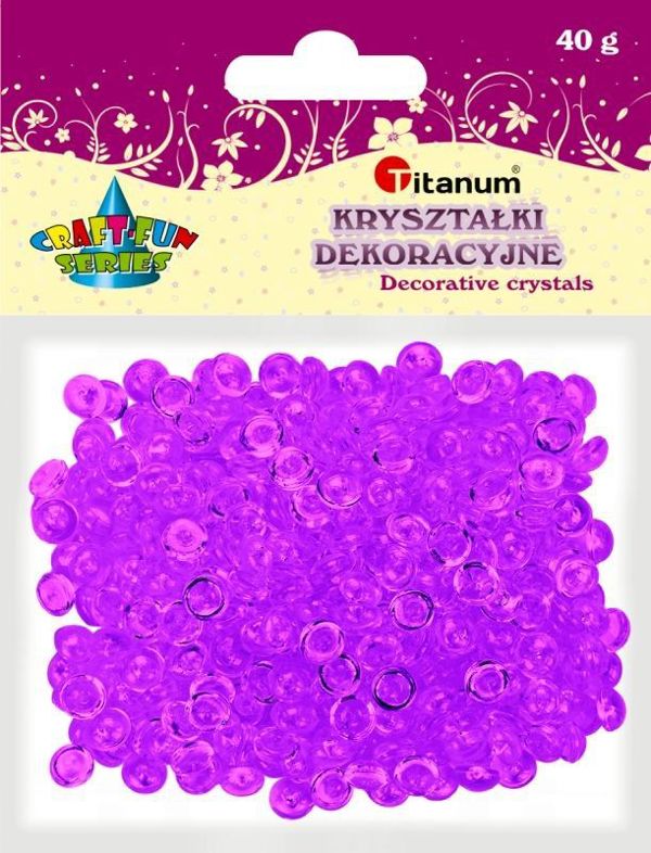 Titatnum Kreatywne Διακοσμητικοί Κρύσταλλοι Μισής Μπάλας 6mm 40g Ανοιχτό Μωβ