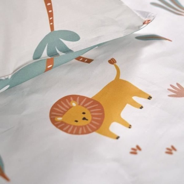 Σεντόνι για παιδιά zoo SAFARI 100% βαμβάκι, 140 x 200 cm
