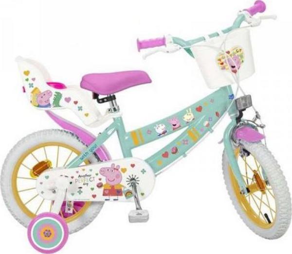 Toimsa Παιδικό Ποδήλατο Peppa Pig 14" για Παιδιά 4-6 Ετών, Ροζ