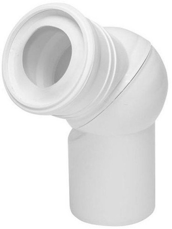 Tycner Γωνία Τουαλέτας 671 Ρυθμιζόμενη 110mm Λευκή