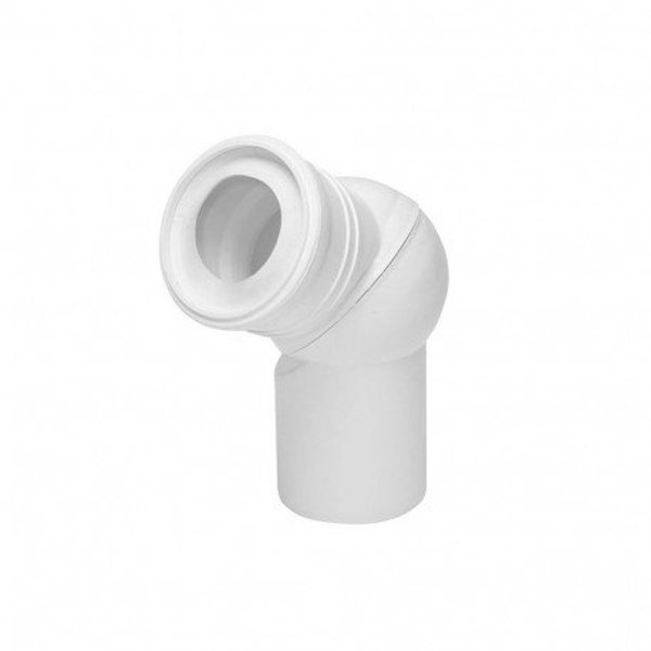 Tycner Γωνία Τουαλέτας 671 Ρυθμιζόμενη 110mm Λευκή