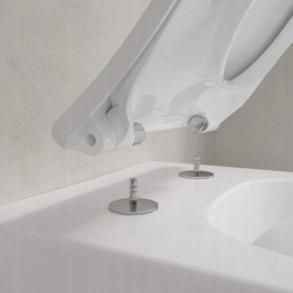 Καπάκι τουαλέτας με αργό κλείσιμο Villeroy & Boch Subway 3.0 stone white C-plus, 8M42S1RW