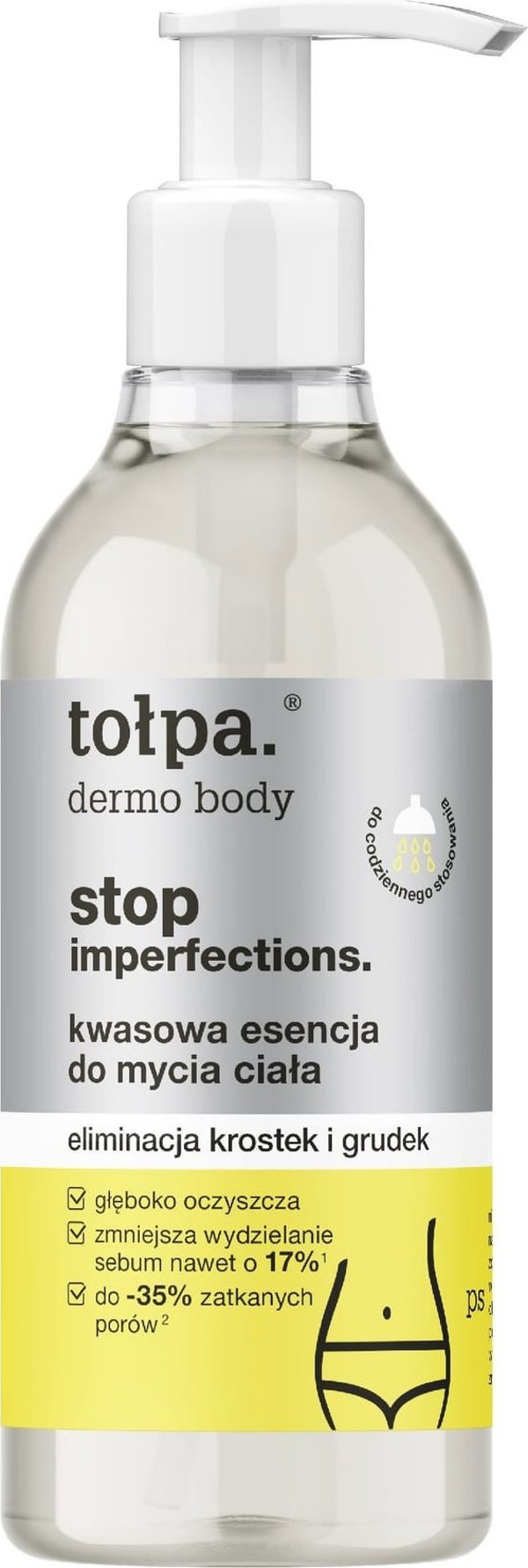 TOLPA TOLPA Dermo Body Stop Ατέλειες Οξινή Ουσία για το πλύσιμο του σώματος - εξάλειψη σπυριών και εξογκωμάτων 300 ml