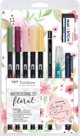 Tombow Σετ Ακουαρέλας Floral, Μαρκαδόροι Ζωγραφικής, 10 Τεμάχια