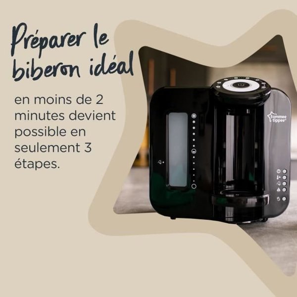 Tommee Tippee TOMMEE TIPPEE Perfect Prep - θερμαντήρας μπιμπερό - νέα λειτουργία hot shot - μαύρο