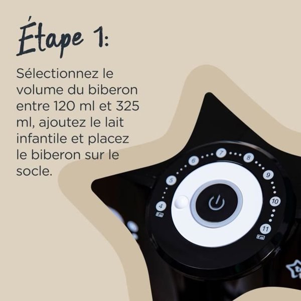 Tommee Tippee TOMMEE TIPPEE Perfect Prep - θερμαντήρας μπιμπερό - νέα λειτουργία hot shot - μαύρο