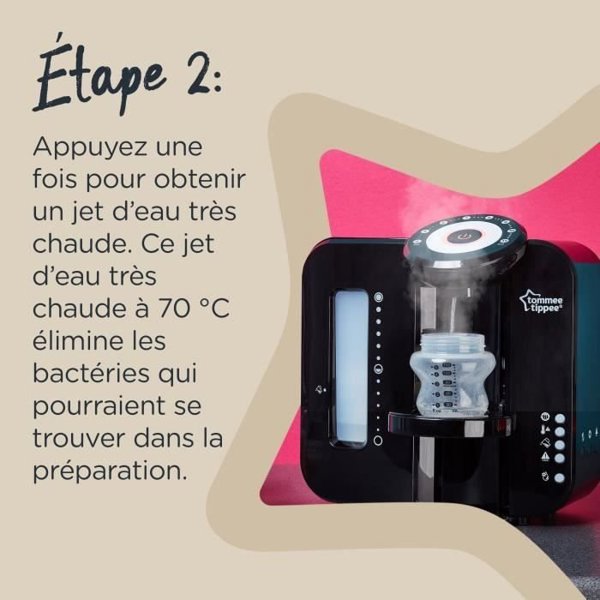 Tommee Tippee TOMMEE TIPPEE Perfect Prep - θερμαντήρας μπιμπερό - νέα λειτουργία hot shot - μαύρο