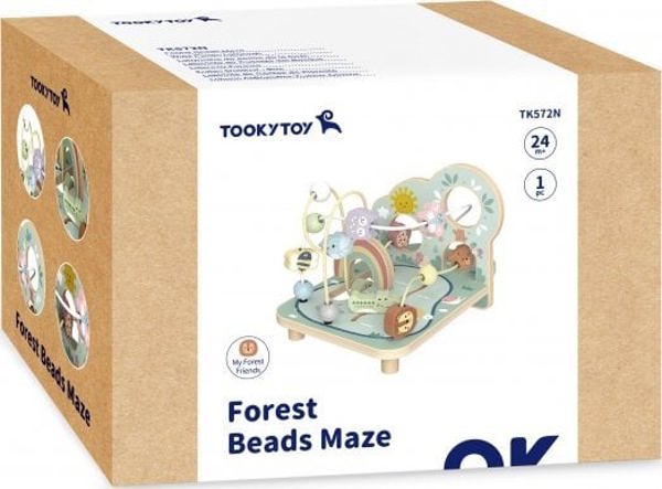 Tooky Toy TOOKY TOY Wooden Motor Loop Forest Maze 14270005 6972633378259