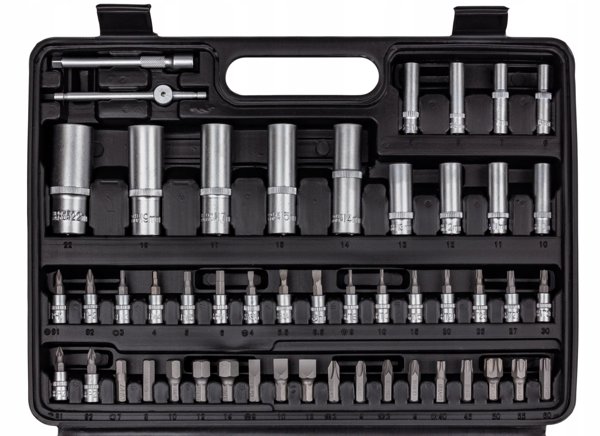 Σετ εργαλείων, κλειδιά torx bits MASTIFF 108 τεμ., MFSC108 KLU17