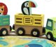 Tooky Toy Ξύλινη Βαλίτσα Πίστα Ζώα ΖΩΟ Οχήματα Βαγόνια