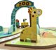 Tooky Toy Ξύλινη Βαλίτσα Πίστα Ζώα ΖΩΟ Οχήματα Βαγόνια