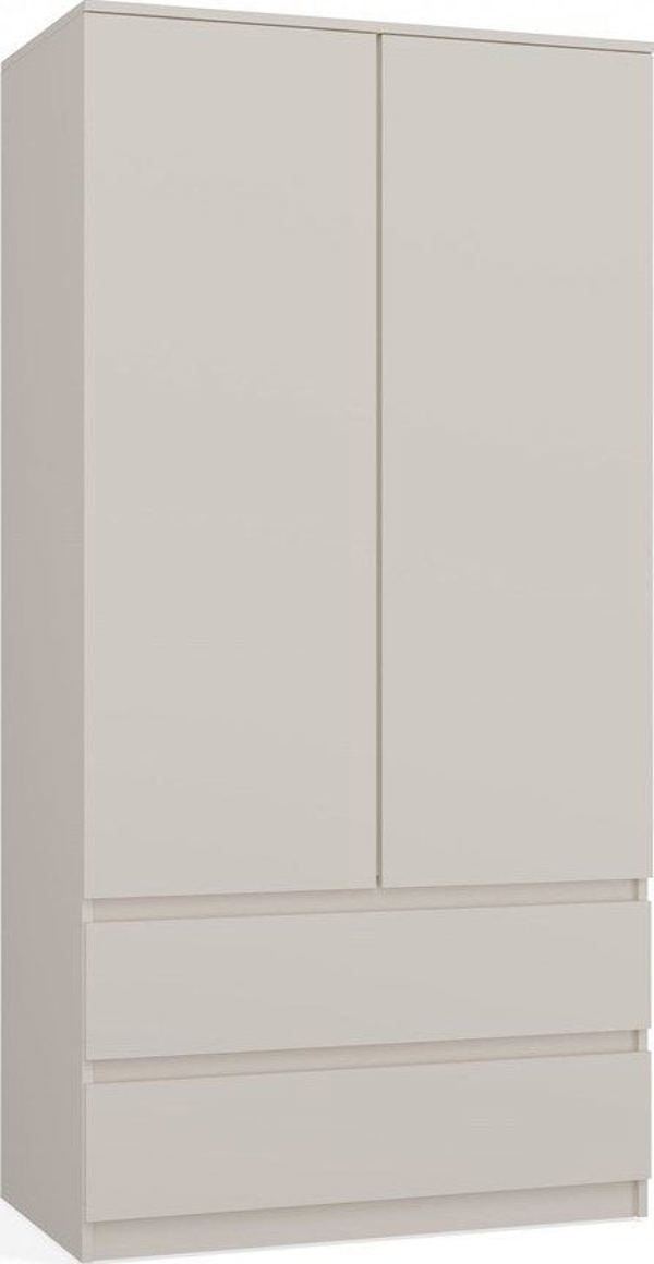 Topeshop Μεγάλη ντουλάπα με ράφια, Malwa, 90x50x180 cm, κασμίρι