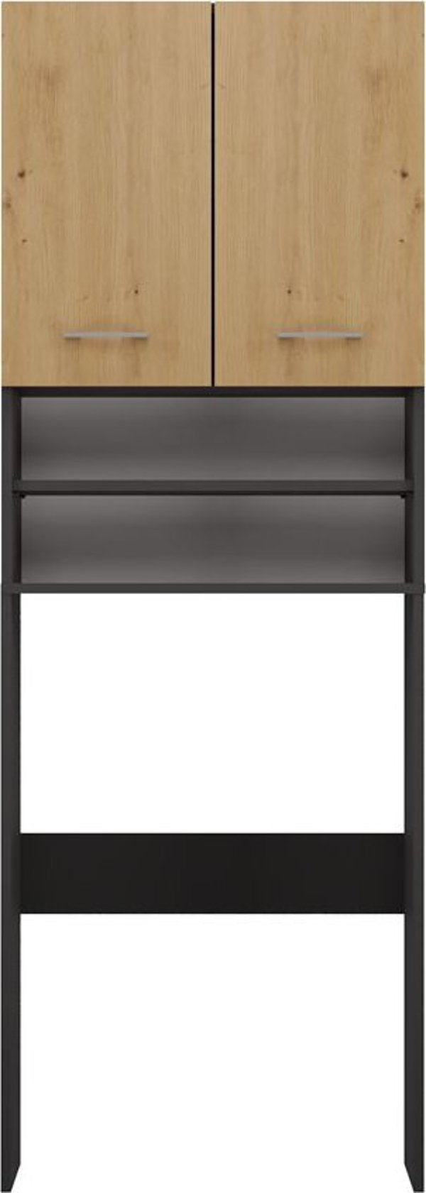 Ντουλάπι πάνω από το πλυντήριο Topeshop, pola DK, 64x30x180 cm, ανθρακί, δρυς artisan