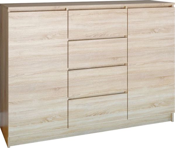 Topeshop ΚΟΜΟΔΑ ΣΥΡΤΑΡΙΕΡΑ 2D4S 120CM SONOMA ΠΟΡΤΕΣ ΣΥΡΤΑΡΙΑ (2D4S SONOMA KPL)