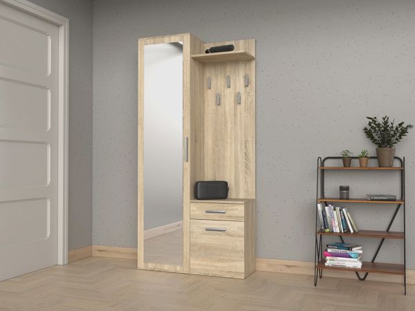Topeshop ΝΤΟΥΛΑΠΑ DUO ΝΤΟΥΛΑΠΑ ΚΑΘΡΕΦΤΗΣ ΚΡΕΜΑΣΤΡΑ ΔΡΥΣ SONOMA