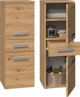 Topeshop Στήλη Μπάνιου Nel, 30x30x85 cm, 1 Συρτάρι & 2 Πόρτες, Δρυς Artisan Ματ
