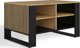 Topeshop Τραπεζάκι Καφέ Λάβα Modern 4P Slim, Δρυς Artisan & Μαύρο, Μοντέρνο Σχέδιο