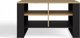 Topeshop Τραπεζάκι Καφέ Λάβα Modern 4P Slim, Δρυς Artisan & Μαύρο, Μοντέρνο Σχέδιο