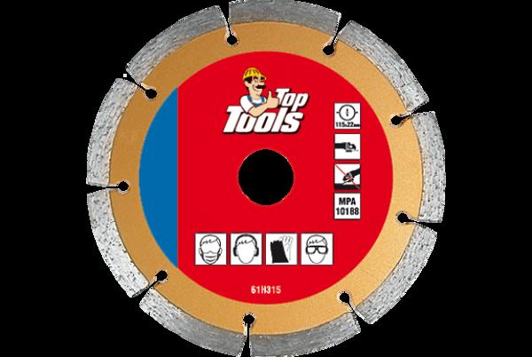 Top Tools Διαμαντόδισκος 125x2x22,2mm τμηματικός - 61H325