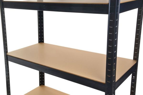Topeshop Μεταλλικό Ράφι Αποθήκευσης P9040, Γαλβανισμένος Χάλυβας με MDF, 180x90x40cm, Αντοχή 875kg