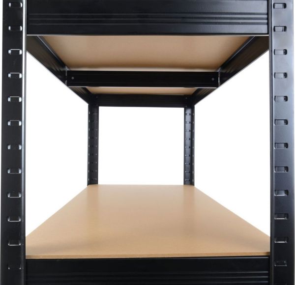 Topeshop Μεταλλικό Ράφι Αποθήκευσης P9040, Γαλβανισμένος Χάλυβας με MDF, 180x90x40cm, Αντοχή 875kg