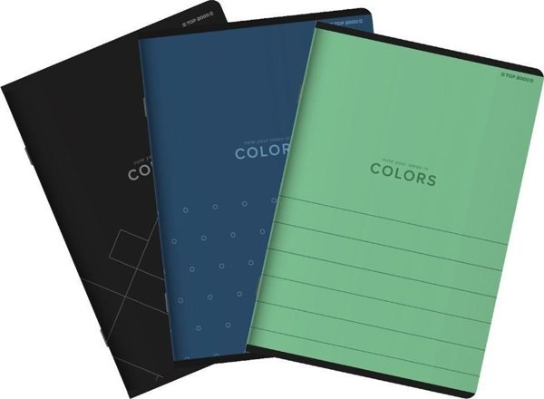 Top 2000 Τετράδιο A4 60 Φύλλα Καρό Top Colors - Πολύχρωμο - Σετ 5 Τεμαχίων