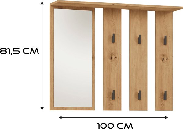 Topeshop ΚΡΕΜΑΣΤΡΑ ΡΟΥΧΩΝ ΚΑΘΡΕΦΤΗΣ ΔΙΑΔΡΟΜΟΣ PARMA ARTISAN OAK 11824917 5904507201609