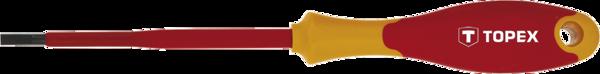 Topex Κατσαβίδι Επίπεδο 1000V 5,5x125mm - 39D473 Μονωμένο από Χάλυβα Χρωμίου-Μολυβδαινίου