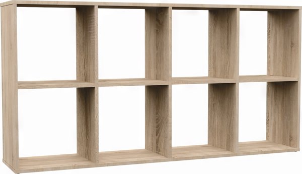 Topeshop ΡΑΦΙΕΡΑ ΚΥΒΙΚΗ ΝΤΟΥΛΑΠΙ MALAX 2X4 ΔΡΥΣ SONOMA
