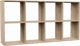 Topeshop ΡΑΦΙΕΡΑ ΚΥΒΙΚΗ ΝΤΟΥΛΑΠΙ MALAX 2X4 ΔΡΥΣ SONOMA