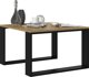 Topeshop ΜΙΚΡΟ ΜΟΝΤΕΡΝΟ ΤΡΑΠΕΖΑΚΙ ΚΑΦΕ LOFT ΔΡΥΣ ARTISAN ΜΑΥΡΟ