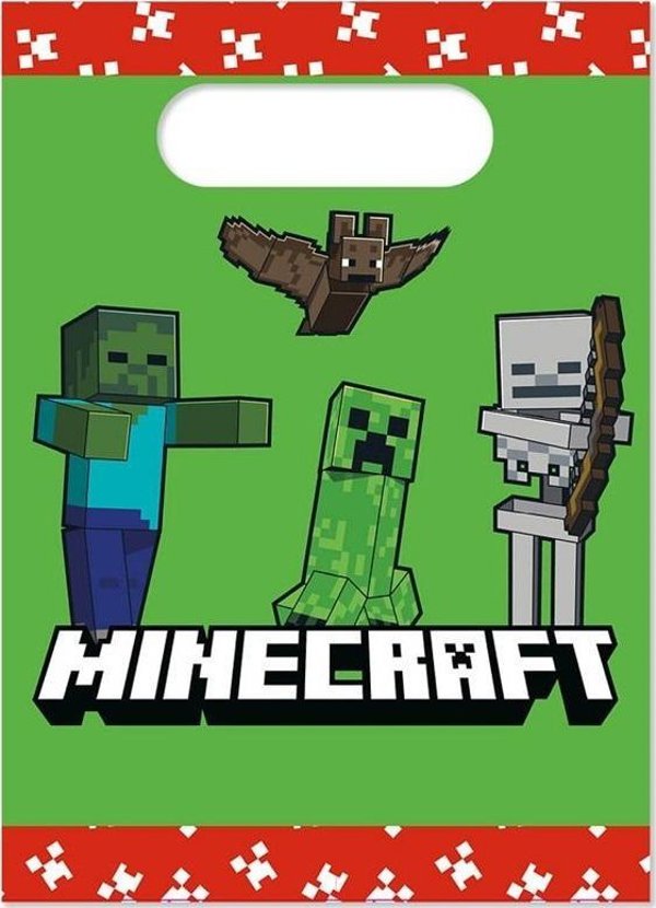 Χάρτινες τσάντες Minecraft 4τμχ