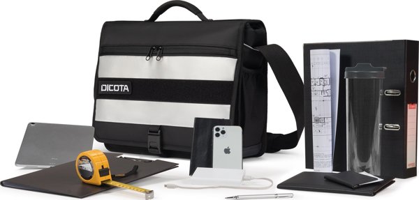 Τσάντα Dicota Τσάντα Messenger Reflectiv Μαύρη