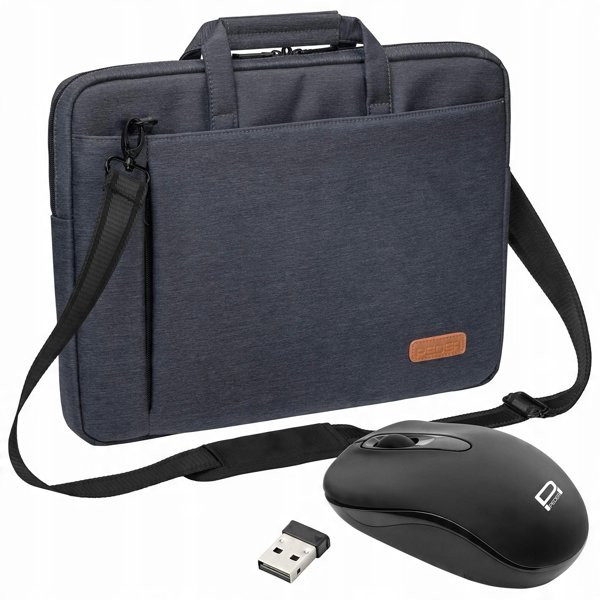 Τσάντα Pedea PEDEA Notebooktasche "ELEGANCE" 39,6cm (15,6"), γκρι + Ποντίκι