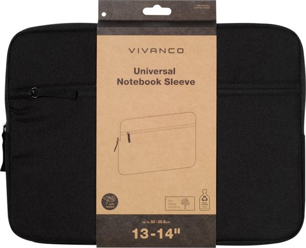 Τσάντα Vivanco Vivanco laptop bag Paul 13-14', μαύρο