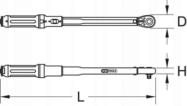 Torque wrench KS TOOLS 20-100Nm 1/2&quot|