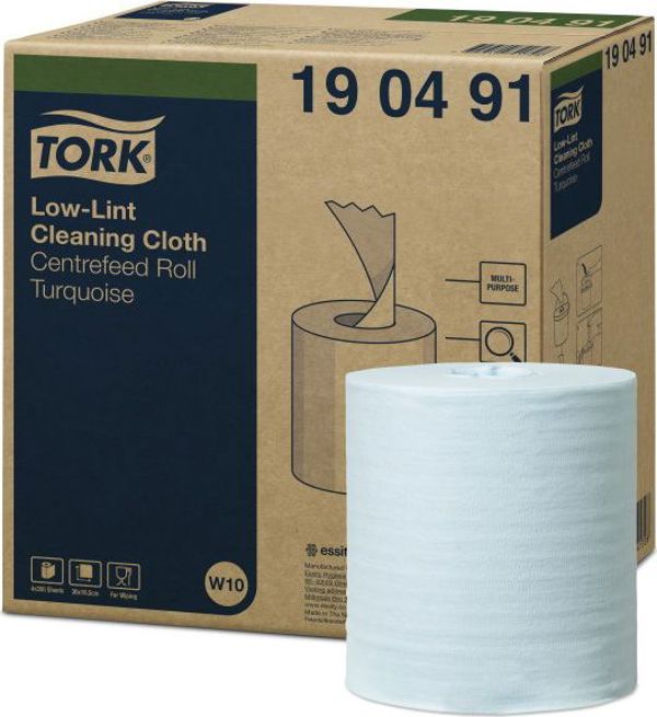 Tork Υφασμάτινο Καθαριστικό Premium Χαμηλής Χνουδωτότητας - Τιρκουάζ