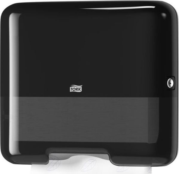 Tork Elevation Mini Διανομέας Χειροπετσέτας H3, Συμβατός με ZZ & C-Fold, Μαύρο Χρώμα