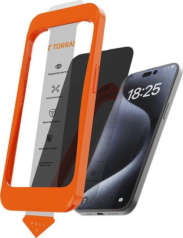 Torras Tempered Glass Torras Install Master για iPhone 16 Pro