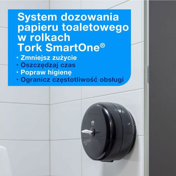 Tork SmartOne Ρολικός Διανομέας Μαύρος (680008)