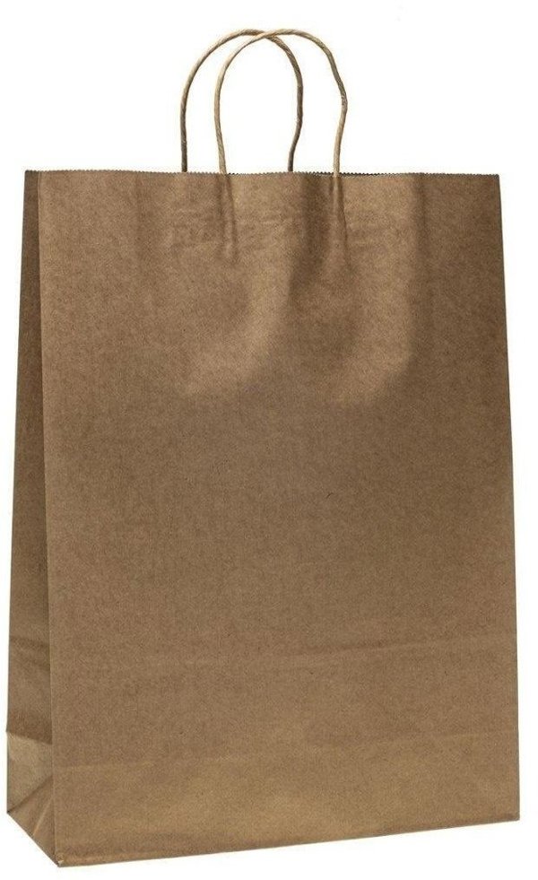 Διακοσμητική τσάντα kraft 31x42x12cm ROZETTE
