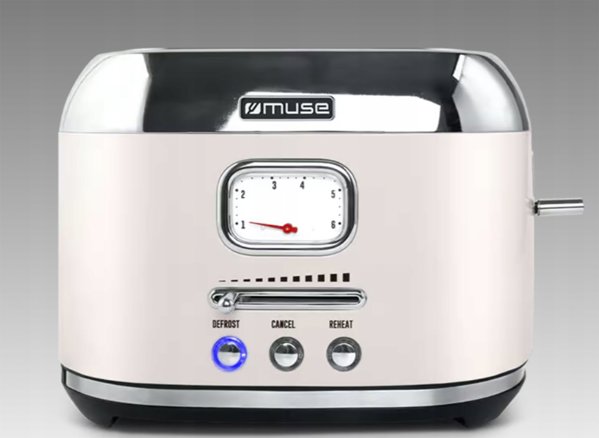 Φρυγανιέρα MUSE TOSTER MUSE MS-120SC 1000W 2 SLOTY