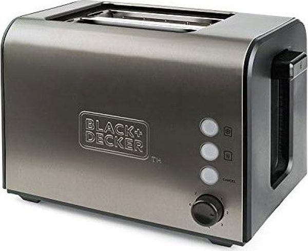 Φρυγανιέρα Black & Decker ES9600060B 900W, 2 Θέσεων από Ανοξείδωτο Ατσάλι, 7 Επίπεδα Ψησίματος