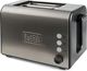 Φρυγανιέρα Black & Decker ES9600060B 900W, 2 Θέσεων από Ανοξείδωτο Ατσάλι, 7 Επίπεδα Ψησίματος