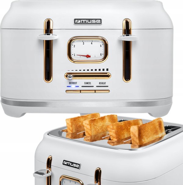 Τοστιέρα MUSE TOSTER MUSE MS-131W 1800W 4 SLOTY