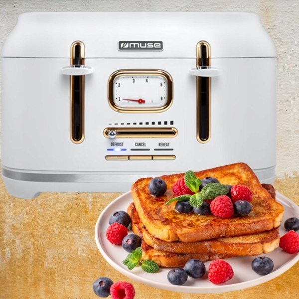 Τοστιέρα MUSE TOSTER MUSE MS-131W 1800W 4 SLOTY